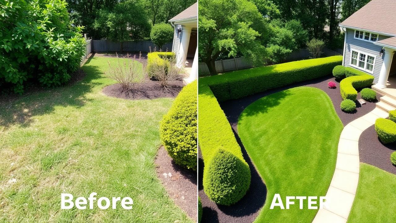 Before and after: Landscape Cleanup